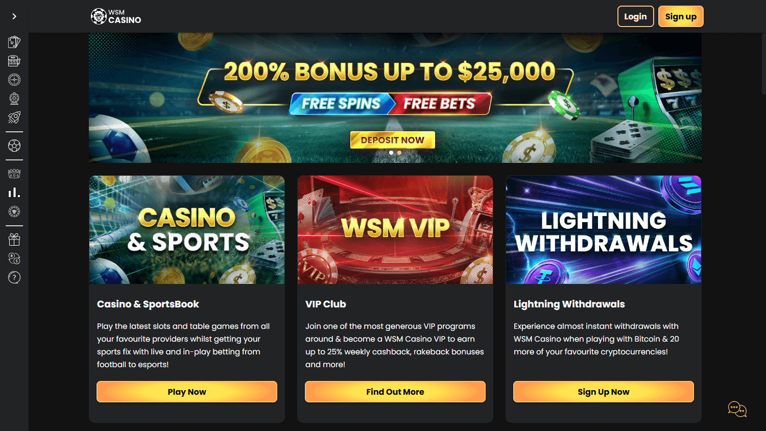 WSMCasino Desktop screenshot